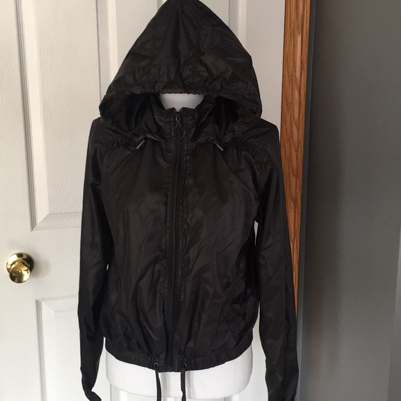 Jolt Jackets & Blazers - Jolt size Large black nylon jacket with hood